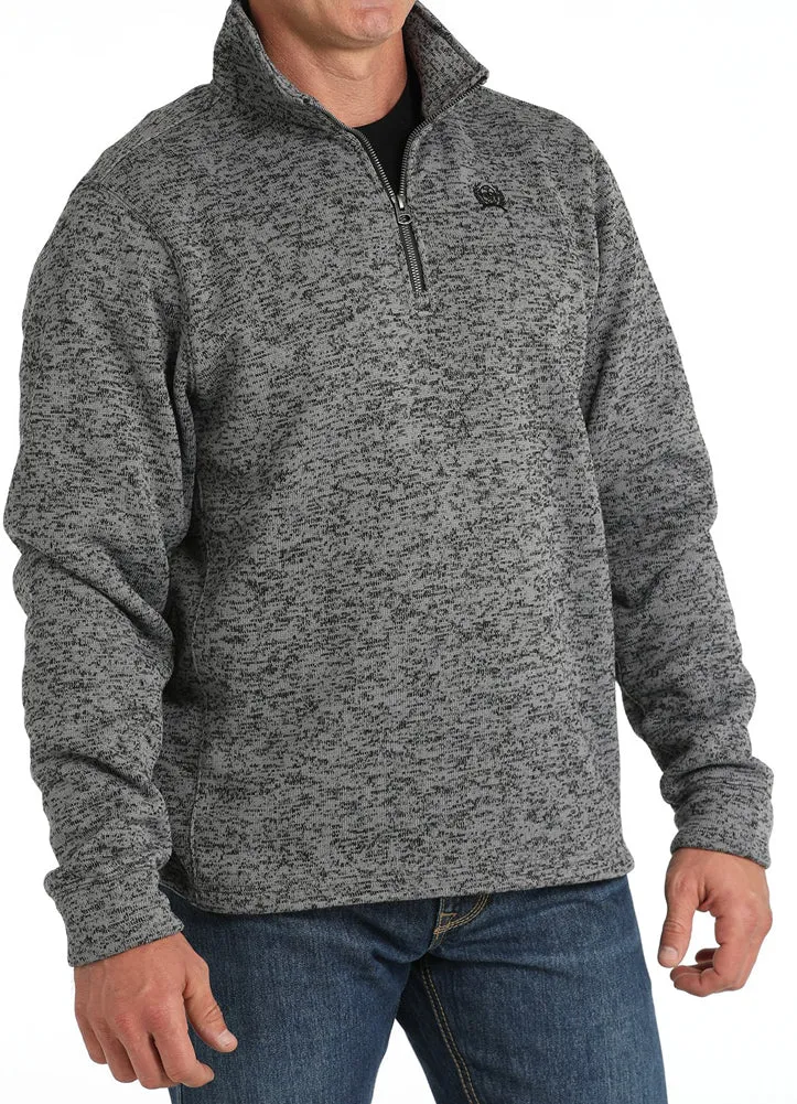 1/4 Zip Sweater in Grey by Cinch