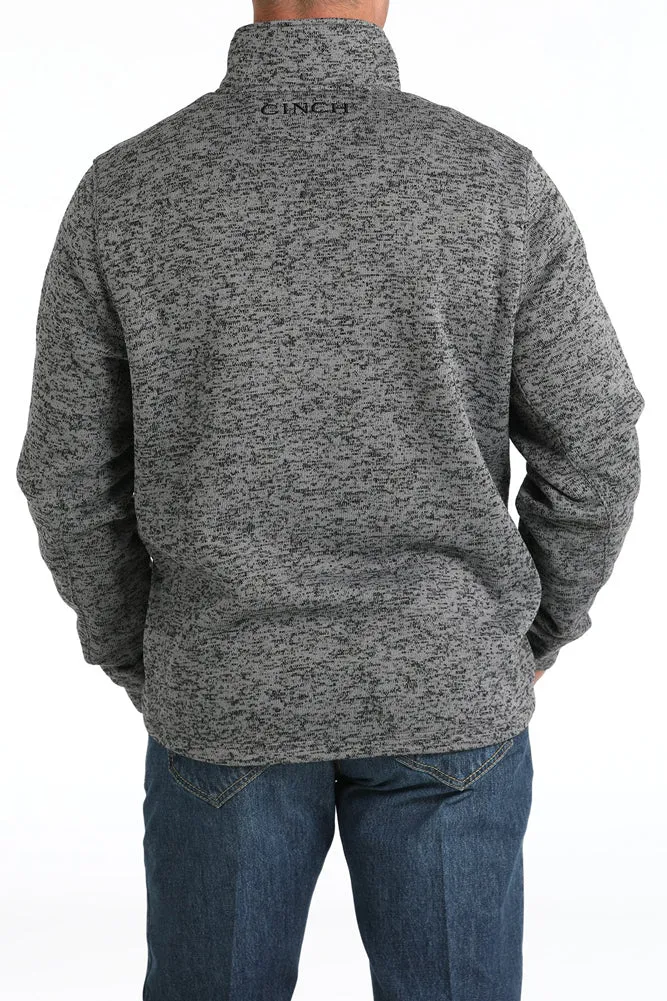 1/4 Zip Sweater in Grey by Cinch