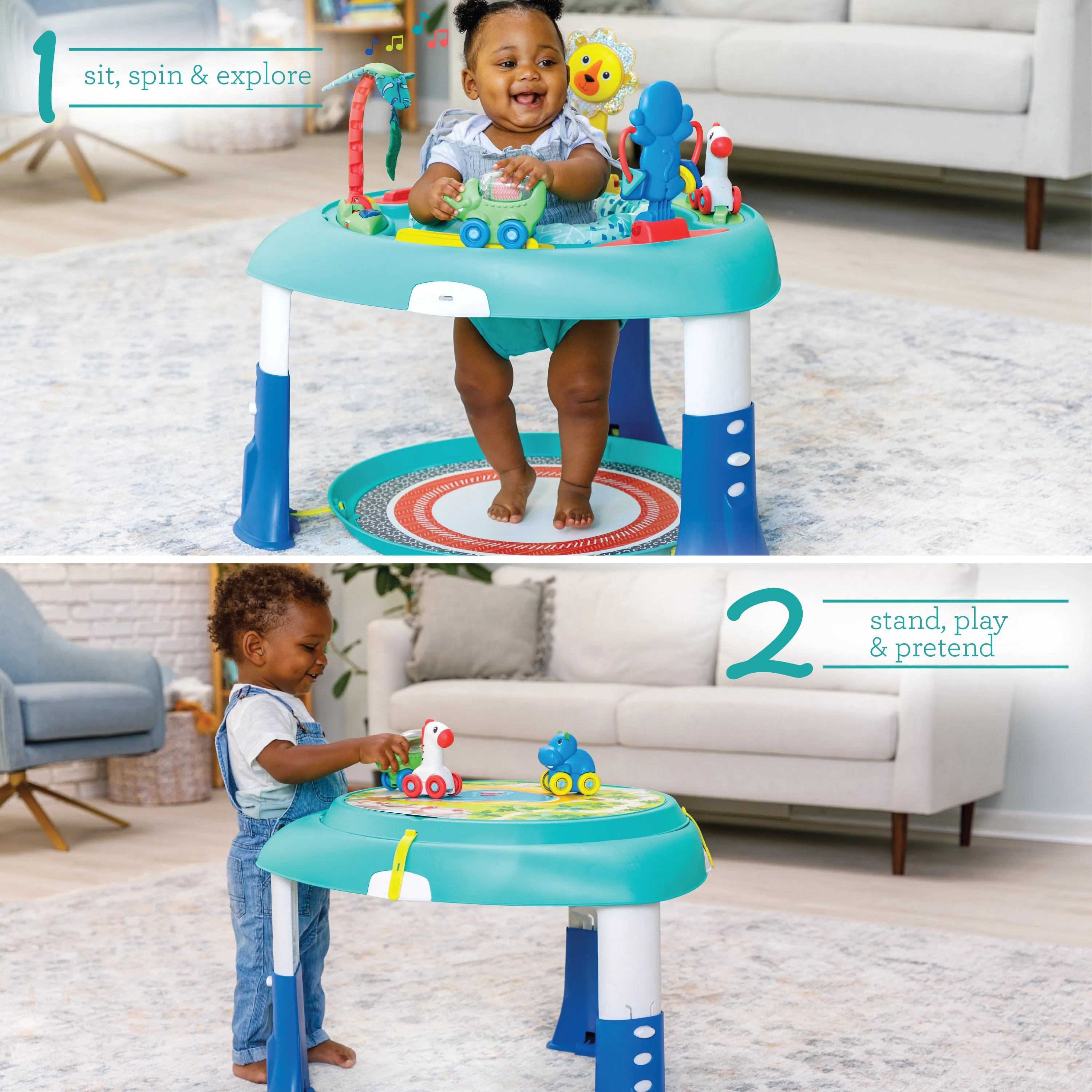 2-in-1  Sit, Spin & Stand Entertainer & Activity Table™