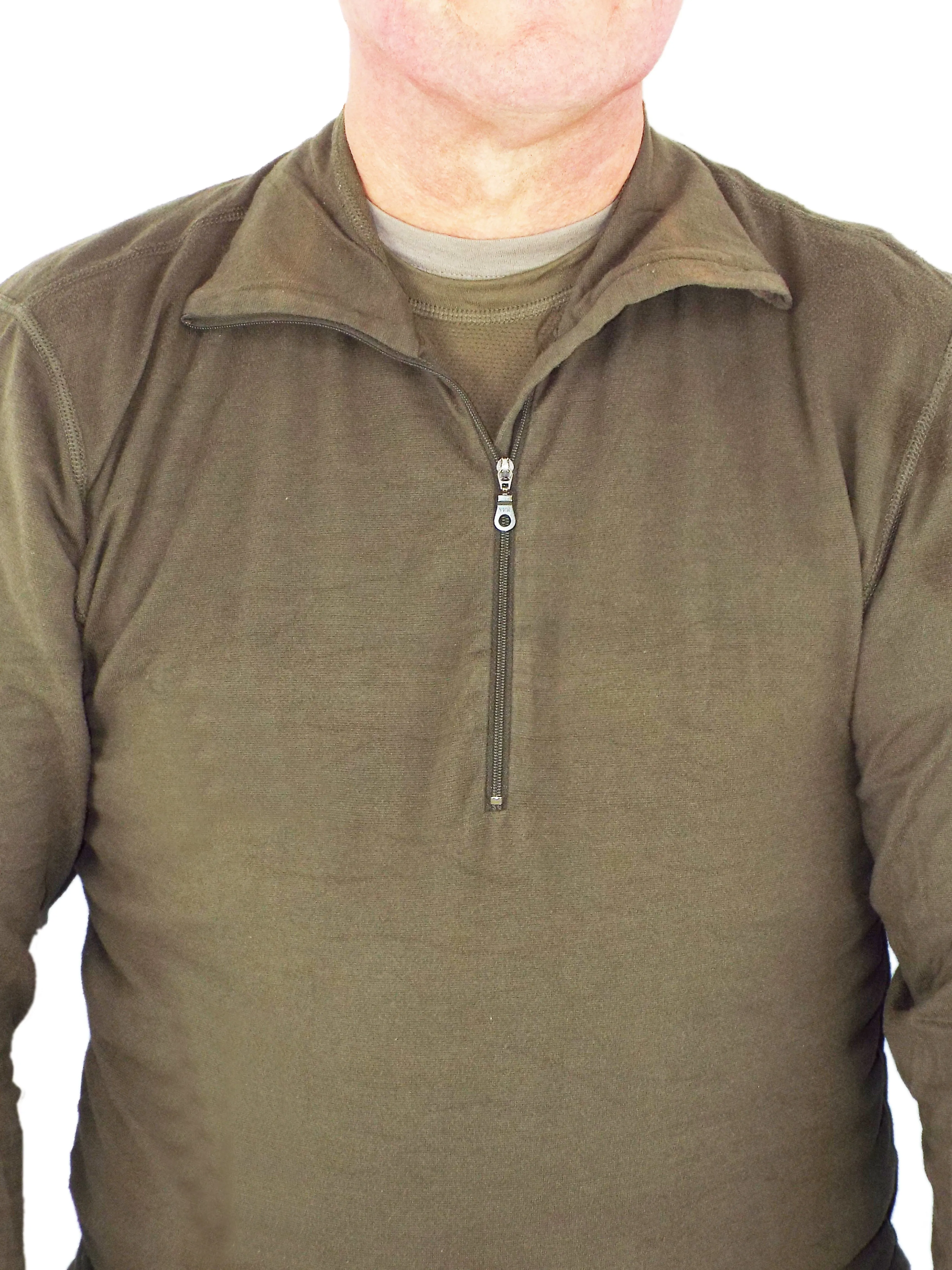 Austrian Military - Olive Green Thermal Top "Norgie" - Base Layer - DISTRESSED RANGE