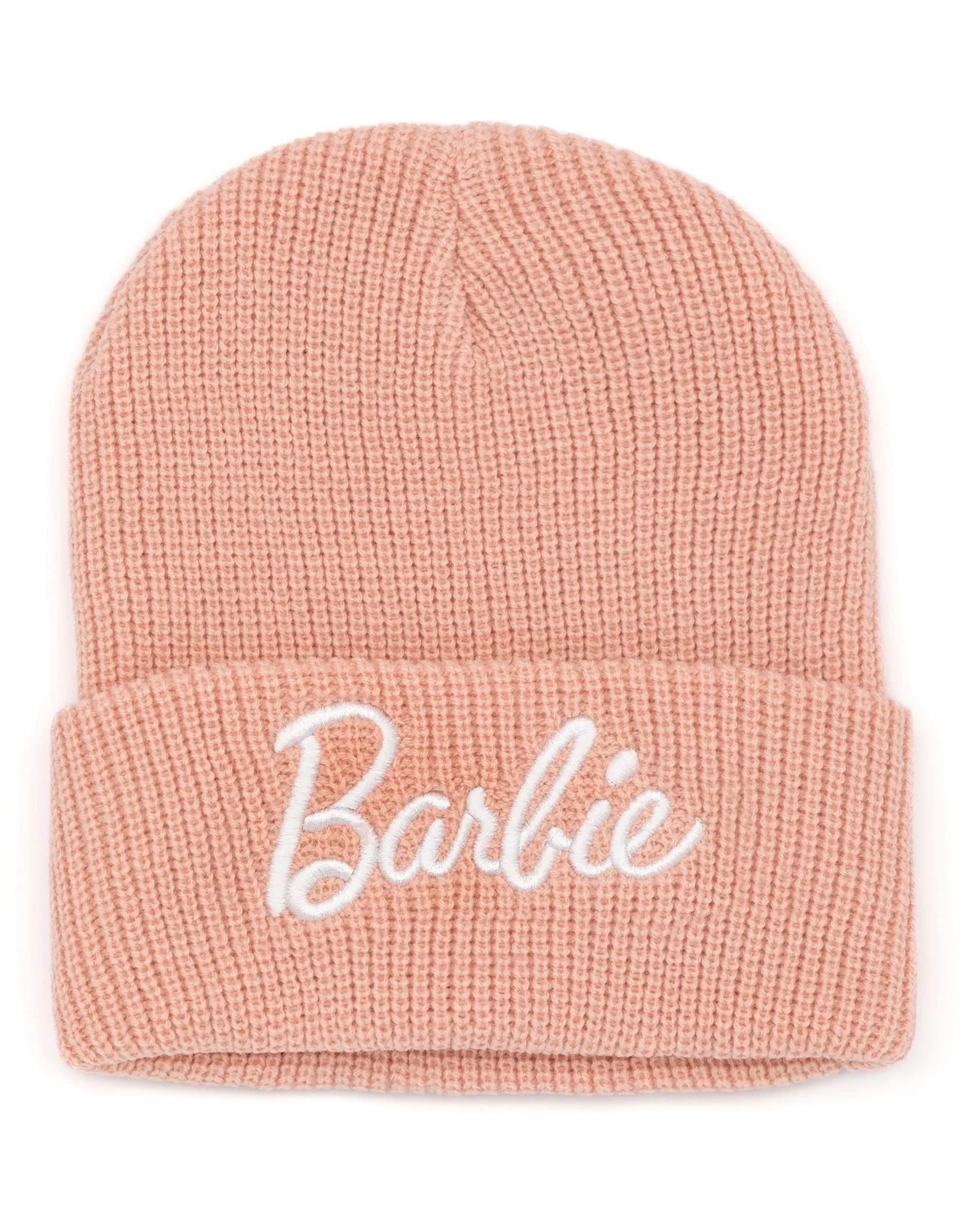 Barbie Womens Embroidered Logo Beanie Hat