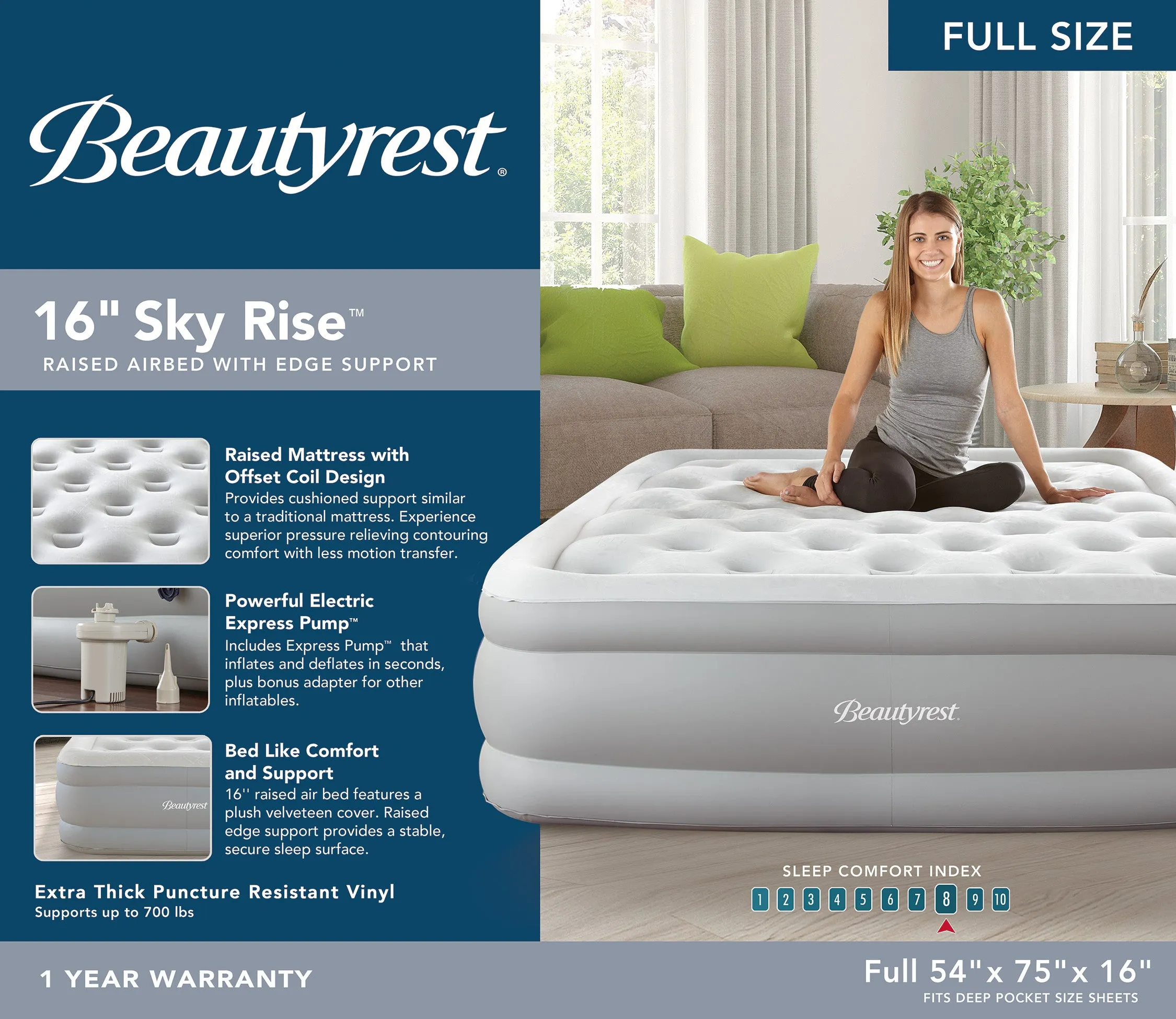 Beautyrest® Sky Rise™ Air Mattress