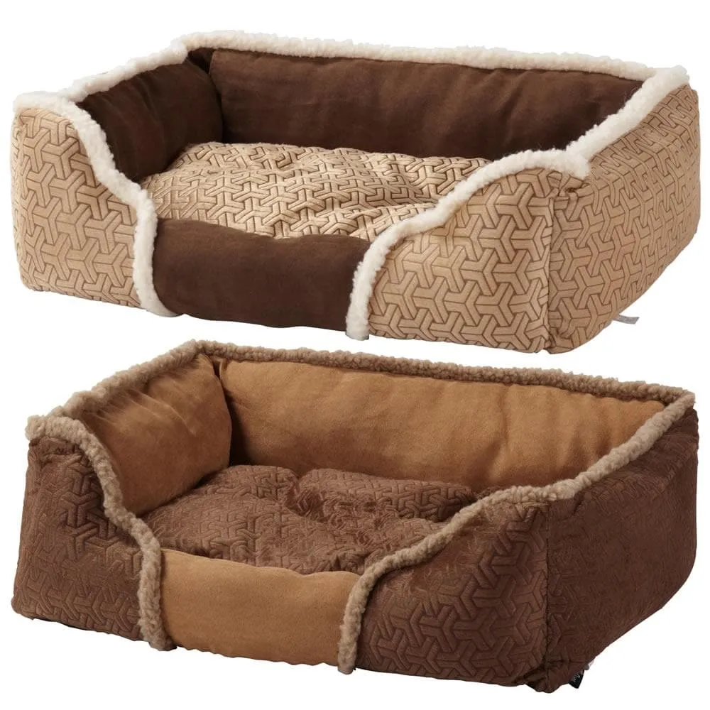 Bunty Kensington Dog Bed Soft Washable Fleece Fur Cushion Warm Luxury Pet Basket