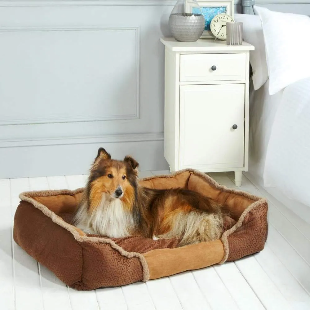 Bunty Kensington Dog Bed Soft Washable Fleece Fur Cushion Warm Luxury Pet Basket