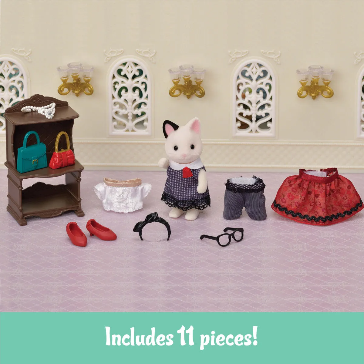 Calico Critters Fashion Play Set - Tuxedo Cat