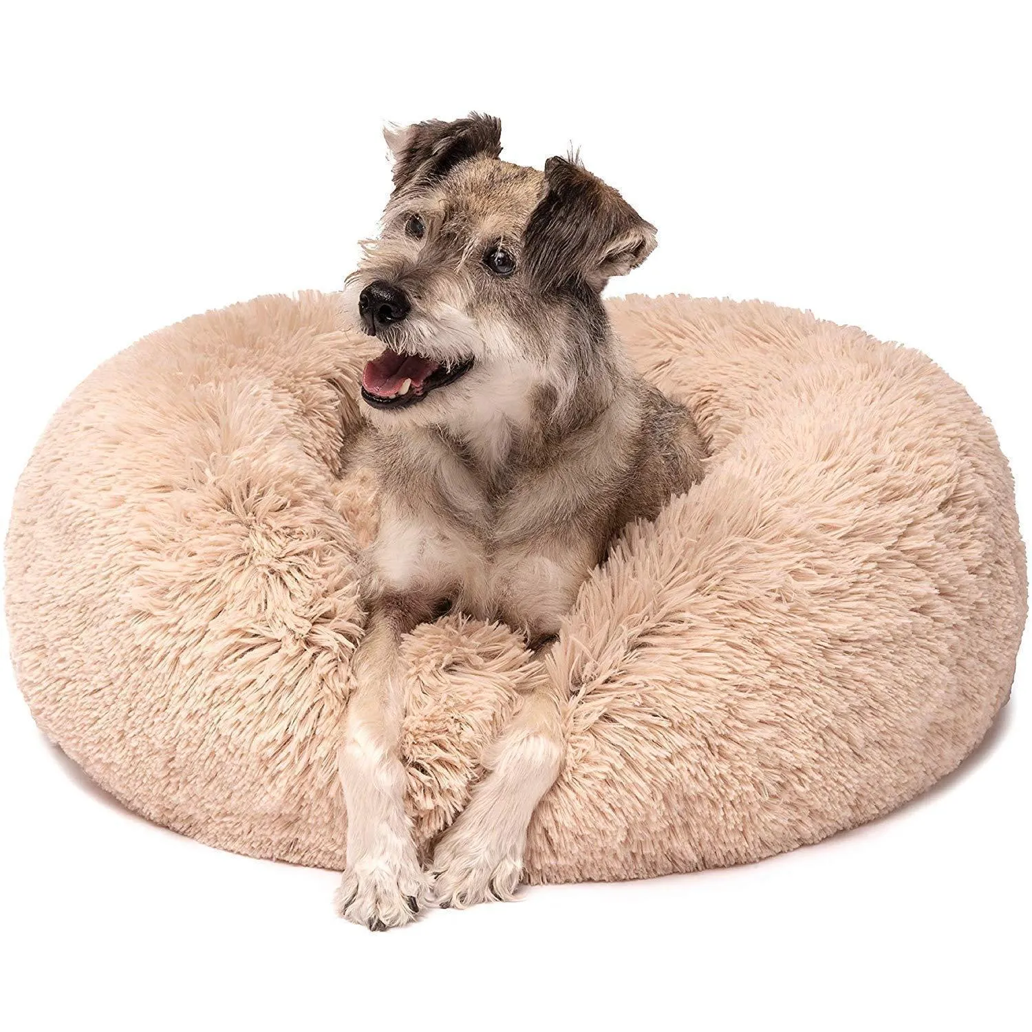 Calming Bed For Dogs, Cats, With Pet Anti-Anxiety