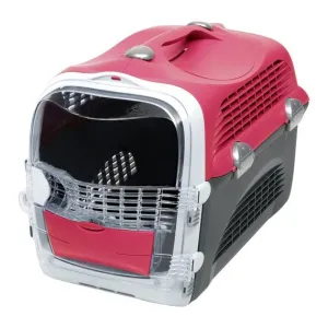 Catit Design Cabrio Pet Carrier for Cats & Small Dogs Cherry Red