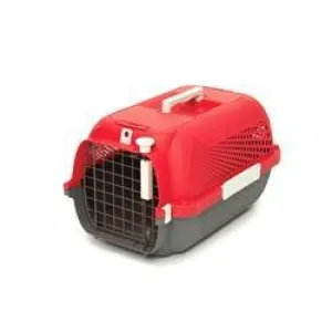 Catit Voyageur Cat Carrier Cherry Red / Grey Medium 56.5cm x 37.6cm x 30.8cm