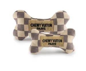 Chewy Vuiton Checker Bone Toys