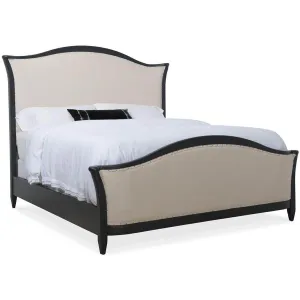 Ciao Bella Upholstered Bed, Black