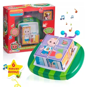 Cocomelon Musical Clever Blocks Nursery Rhyme Puzzle Learning Toy