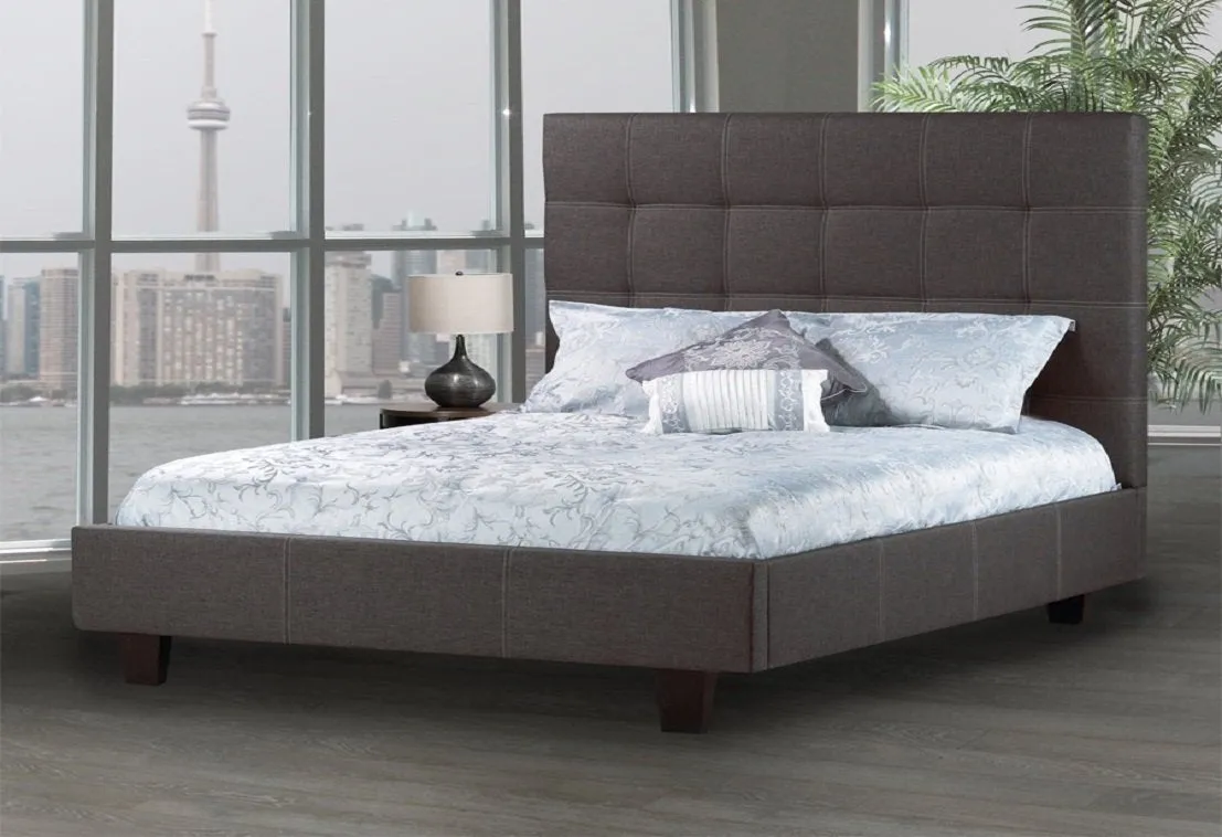 Comfortable Bed with Luxuriously padded headboard