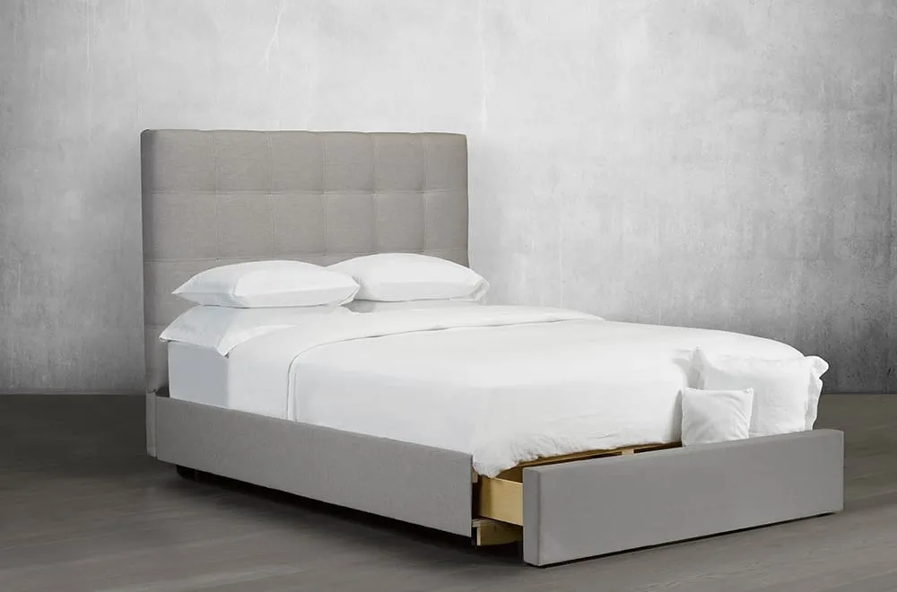 Comfortable Bed with Luxuriously padded headboard