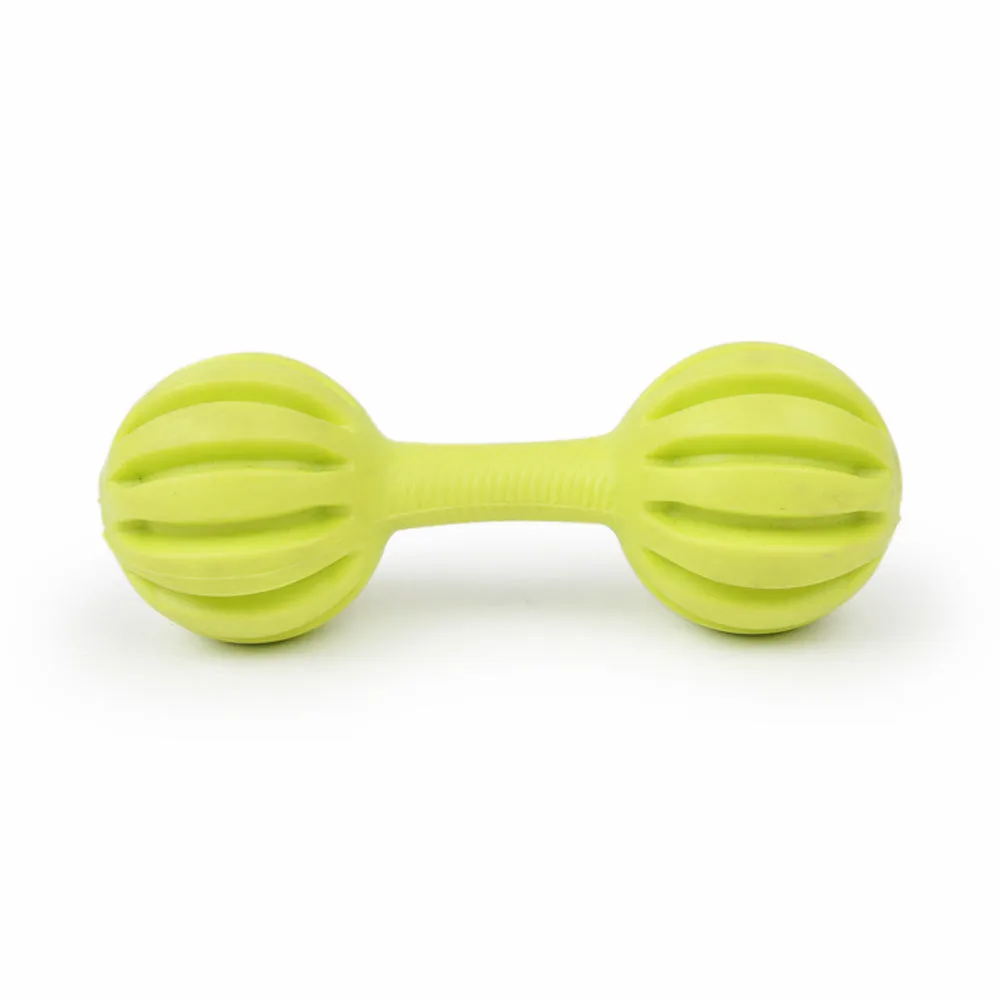 Dear Pet Dumbbell with Horizontal Stripes Dog Toy