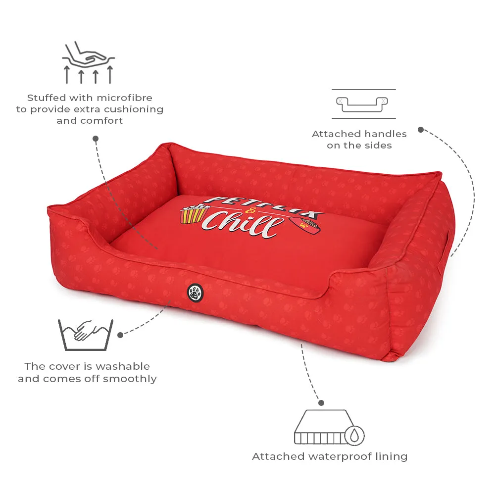 Dear Pet Petflix & Chill Lounger Dog Bed