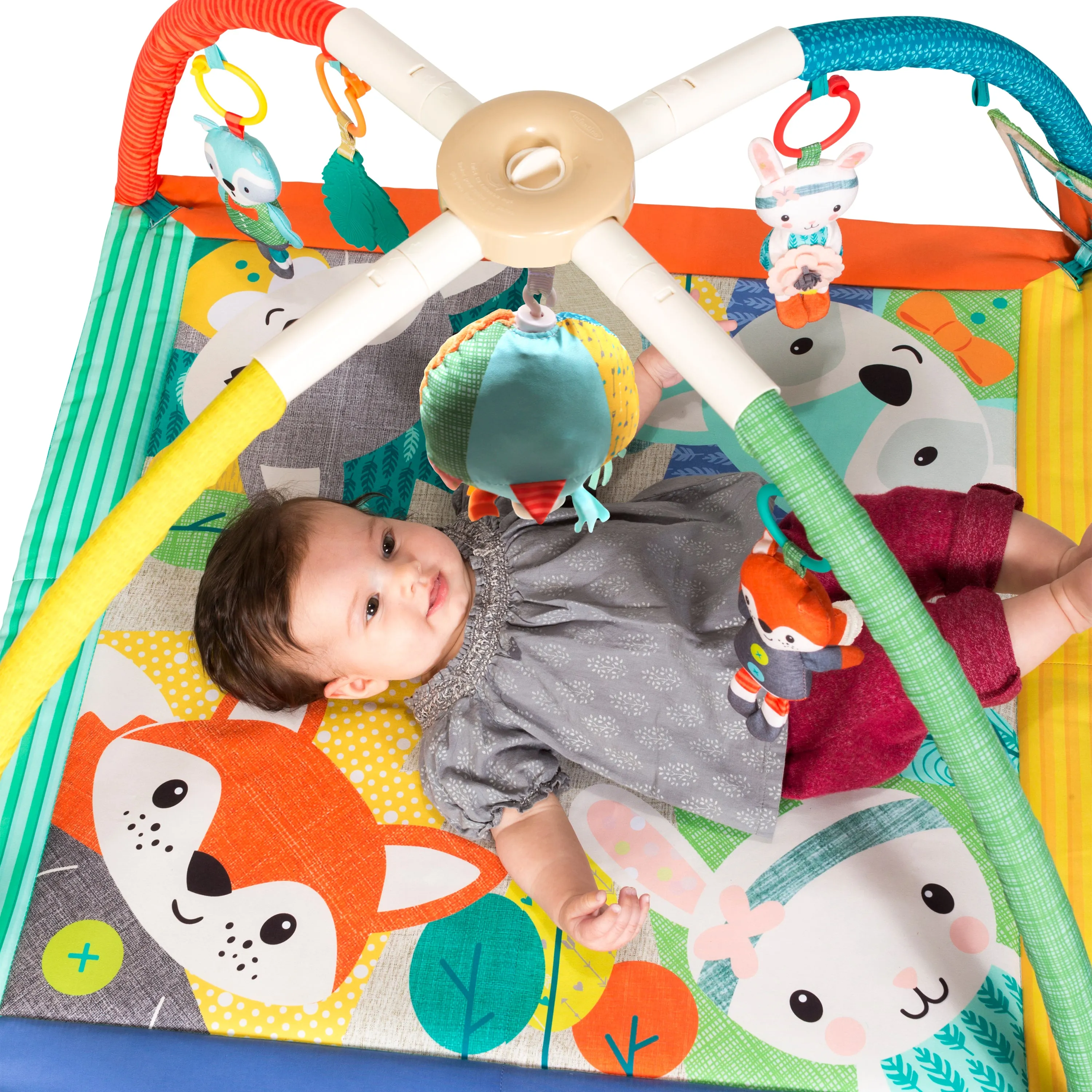 Deluxe Twist & Fold Activity Gym & Play Mat™ Forest