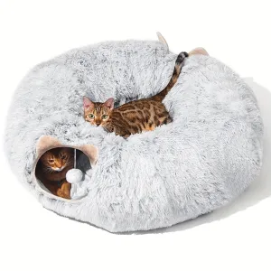 Disk-O Fluffy Cat Tunnel Bed