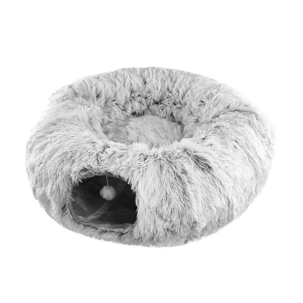 Disk-O Fluffy Cat Tunnel Bed