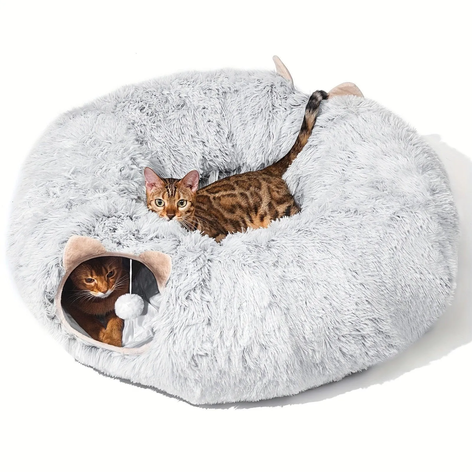 Disk-O Fluffy Cat Tunnel Bed