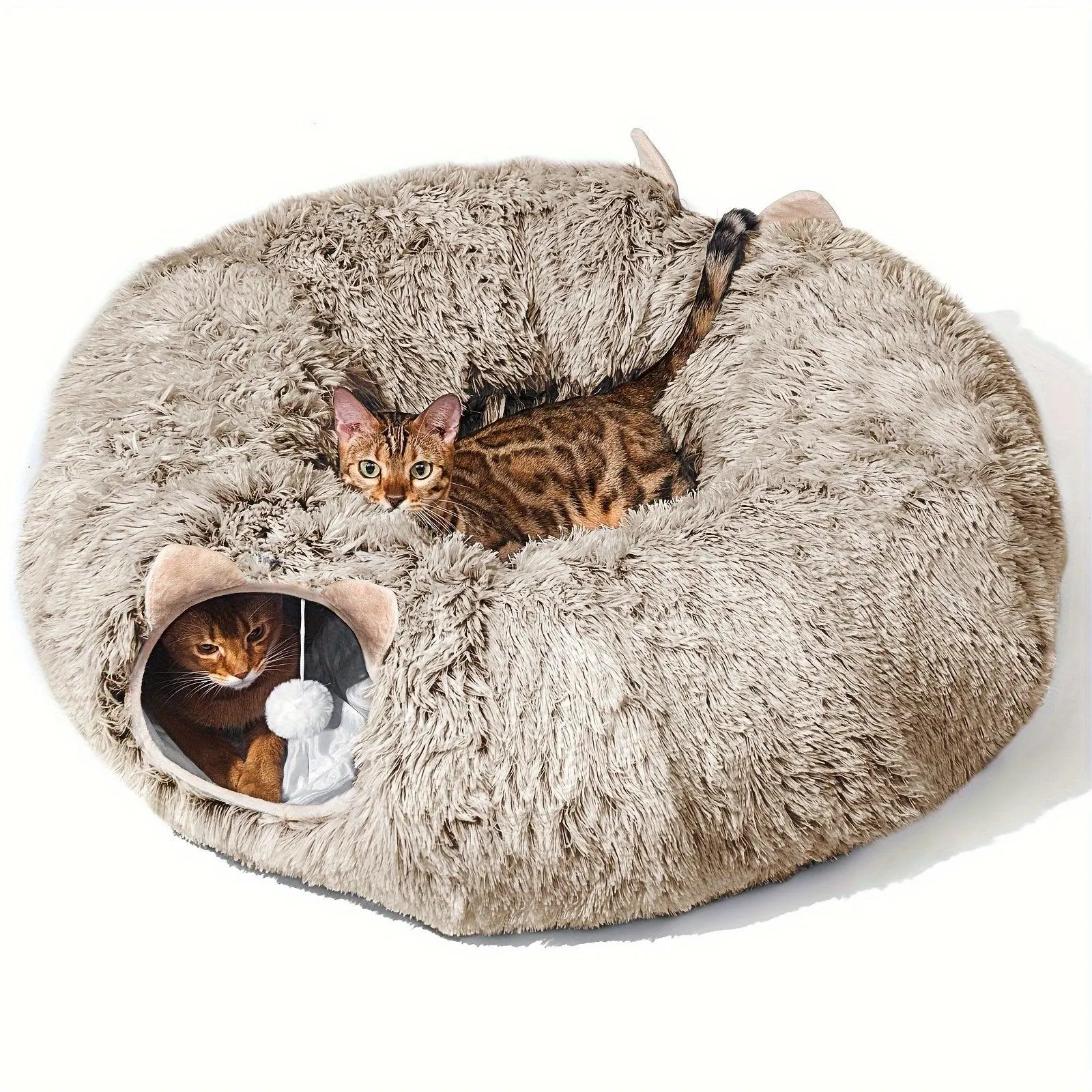 Disk-O Fluffy Cat Tunnel Bed