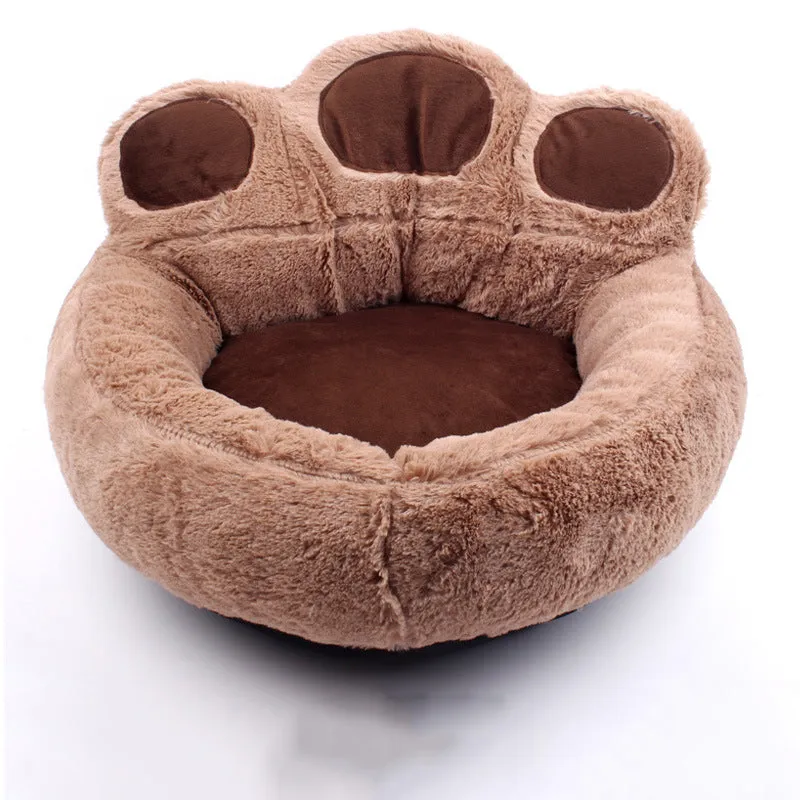 Dog House Cat House Pet Supplies Autumn and Winter Warm and Comfortable Bear Paw Pet House Dog Mat