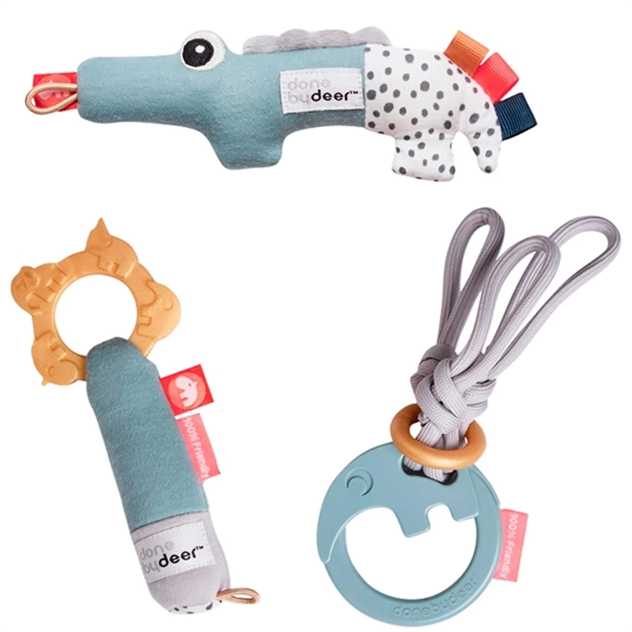 Done by Deer Tiny Activity Toys Giftset Blue