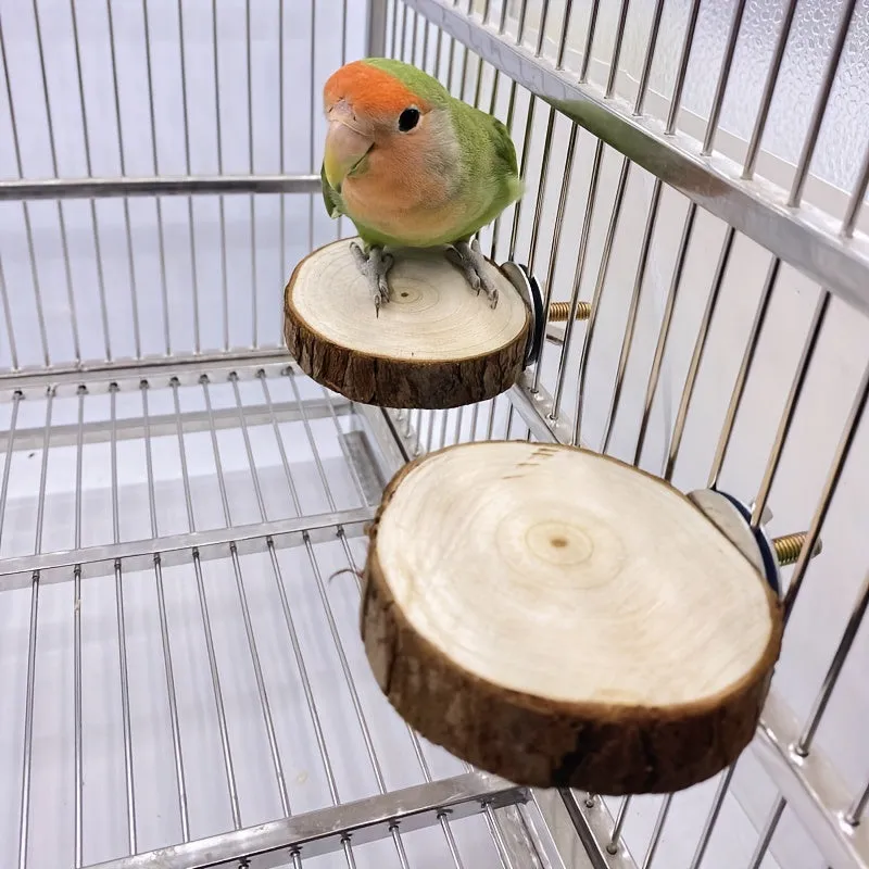 Durable Wooden Parrot Swing Fun Toy for Your Feathered Friend