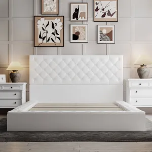 Elegent Bed With Comfortable Headboard