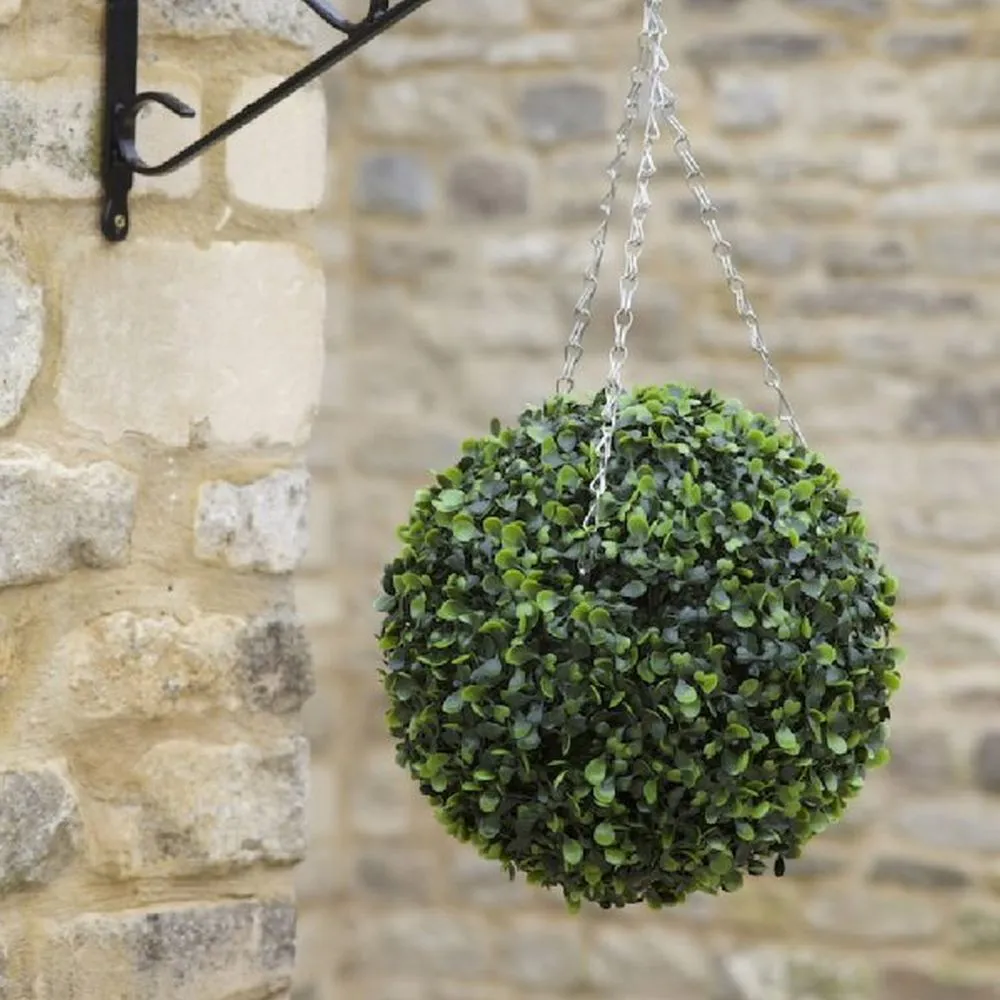 Faux Decor 30cm Artificial Boxwood Ball