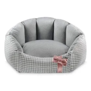 Finessa Pet Bed by Oh Charlie - Grey & Powder Pink