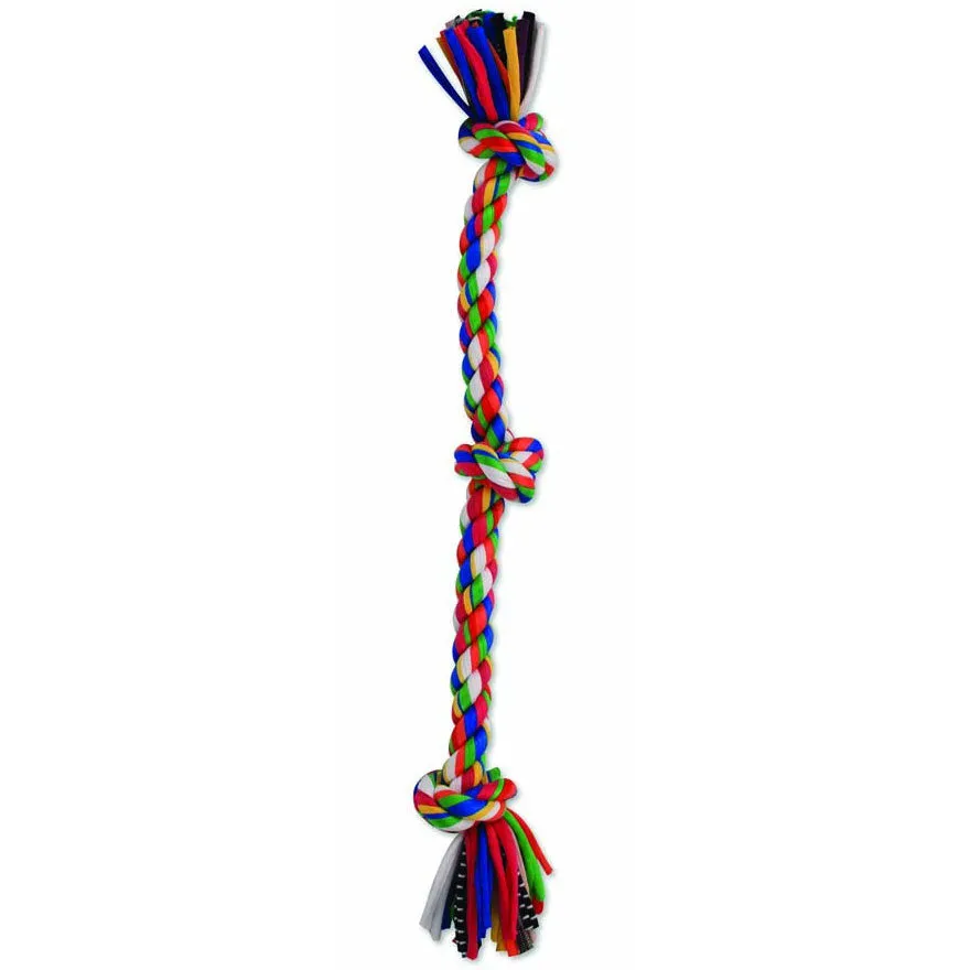 Flossy Chews Cloth Rope 3 Knot Tug 20"