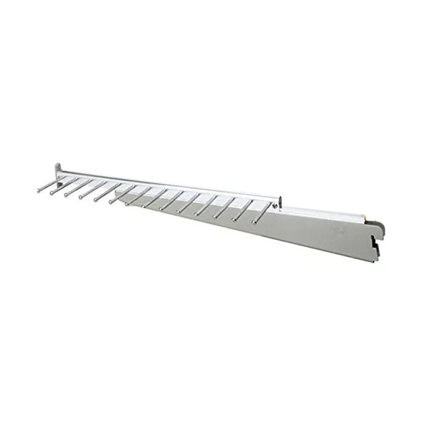 freedomRail Sliding Tie and Belt Rack - Nickel