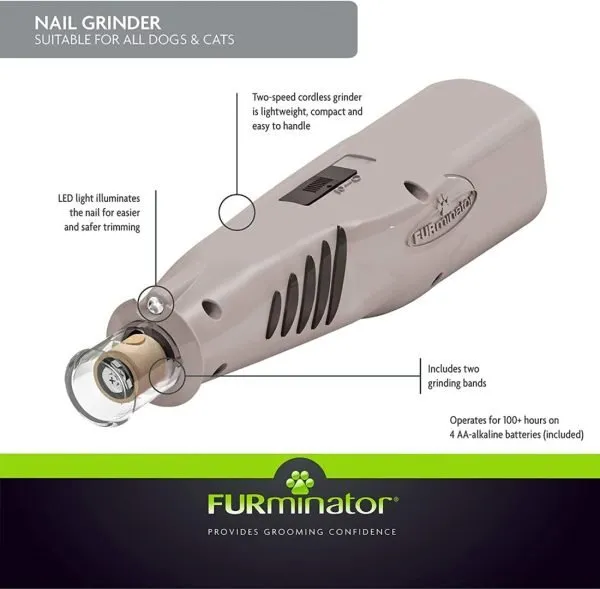 FURminator Nail Grinder for Cats & Dogs