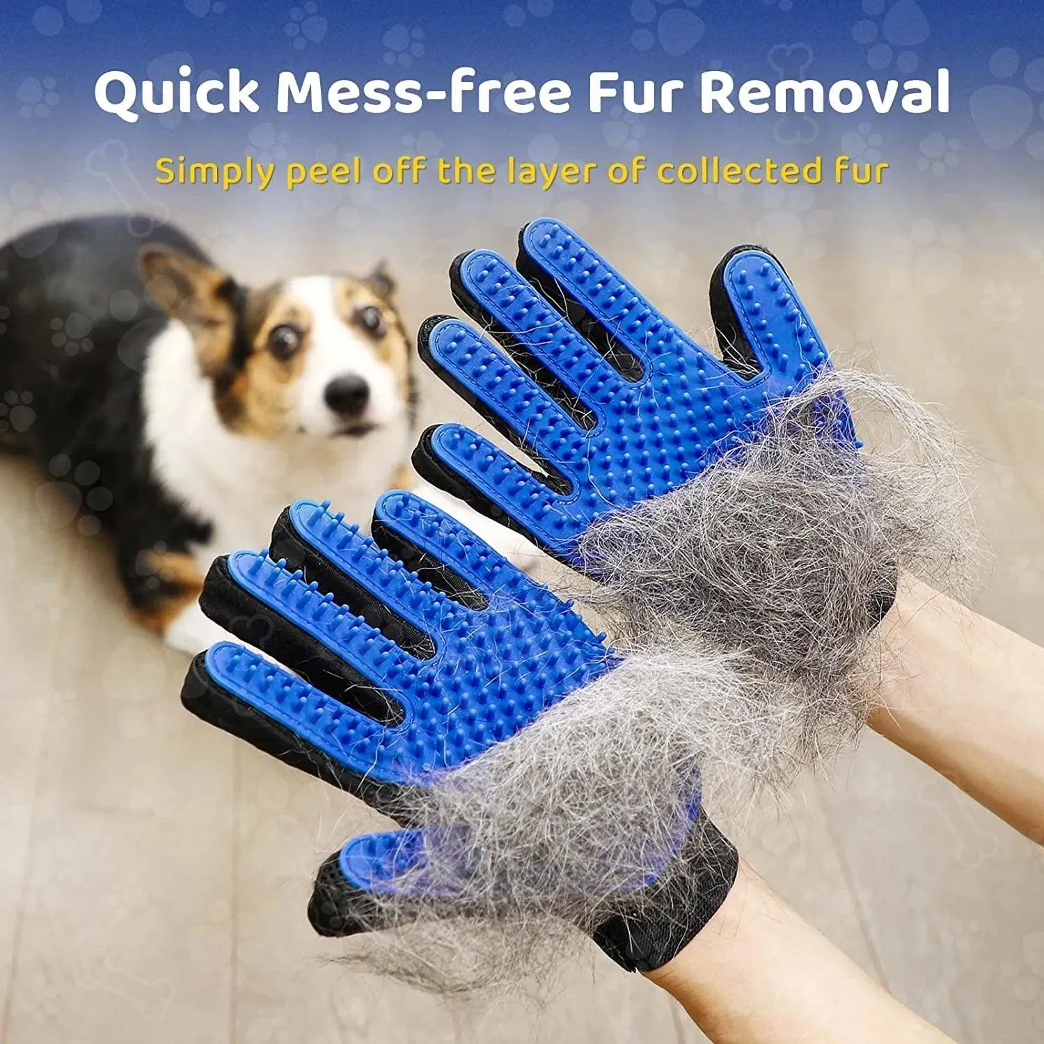 Gentle Grooming Glove Hair Remover Mitt