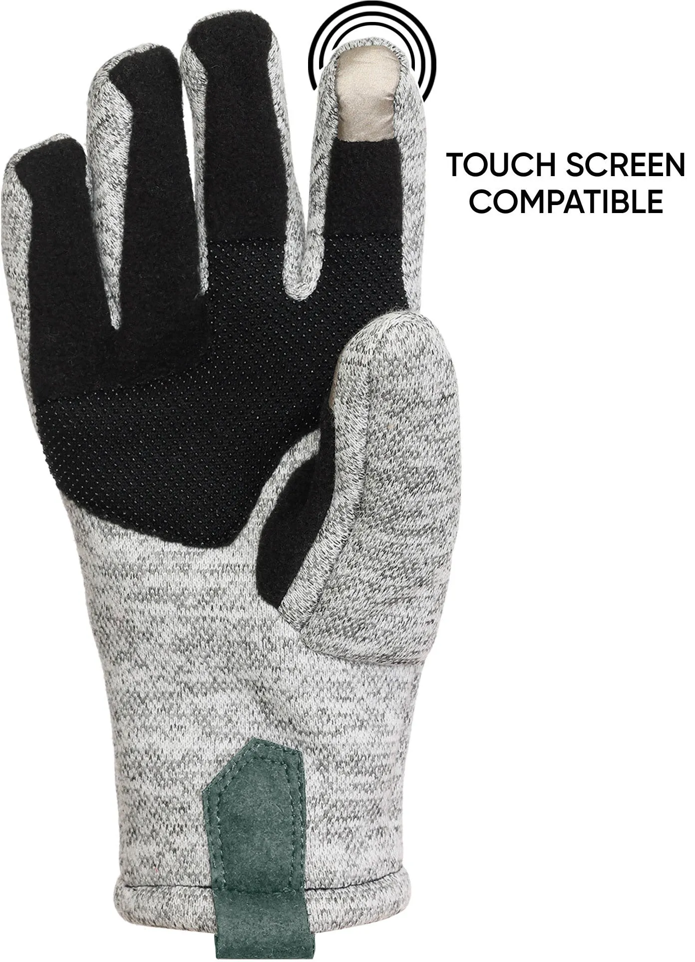 Green Bay Packers High End Unisex Knit Texting Gloves, Grey