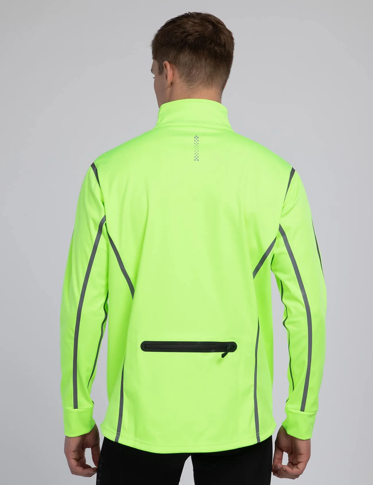 Herren Thermo Fahrradjacke - Laufjacke Air Tech II Neon