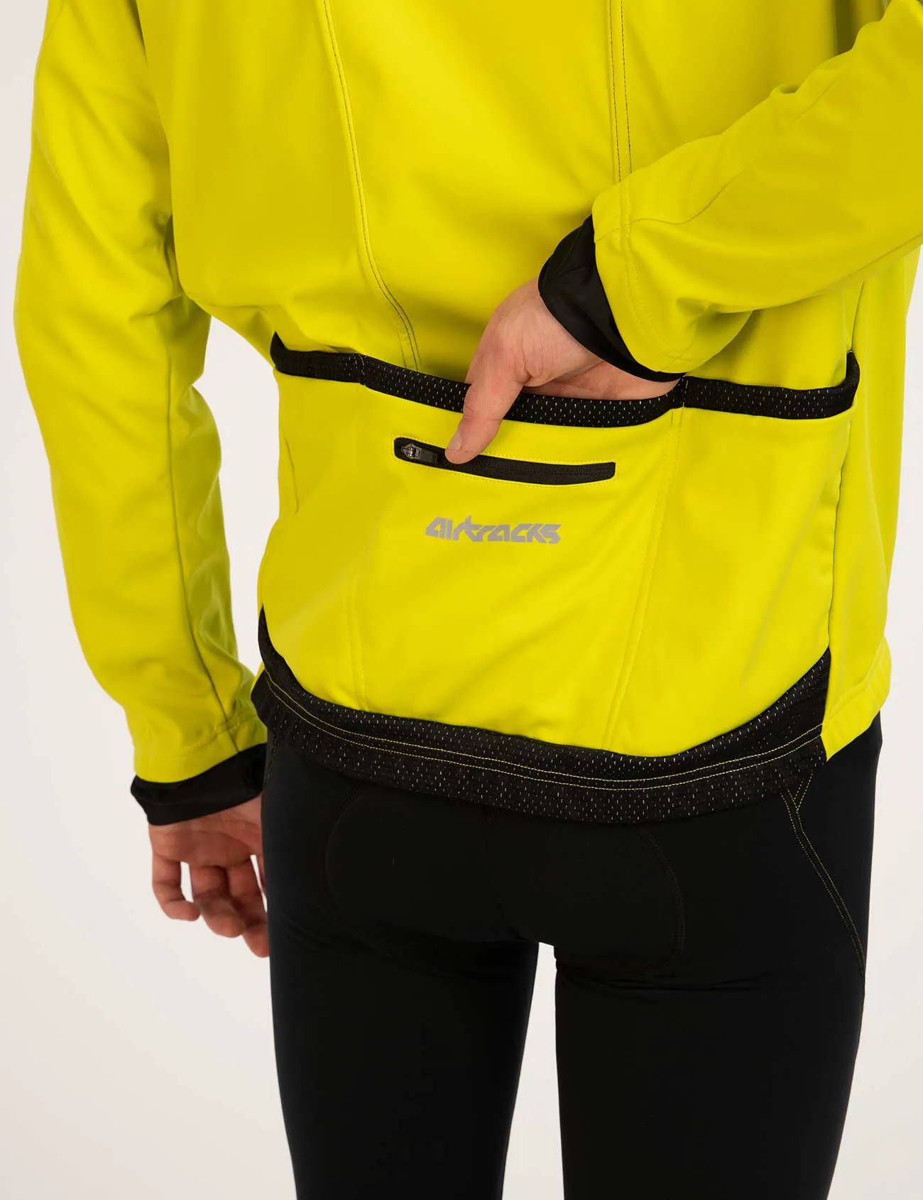 Herren Thermo Fahrradjacke Pro Team II Neon Setprodukt