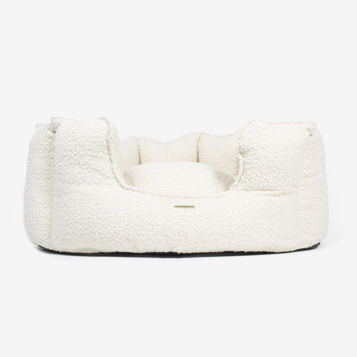 High Wall Bed in Ivory Bouclé by Lords & Labradors