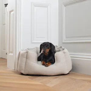 High Wall Bed in Natural Herringbone Tweed by Lords & Labradors