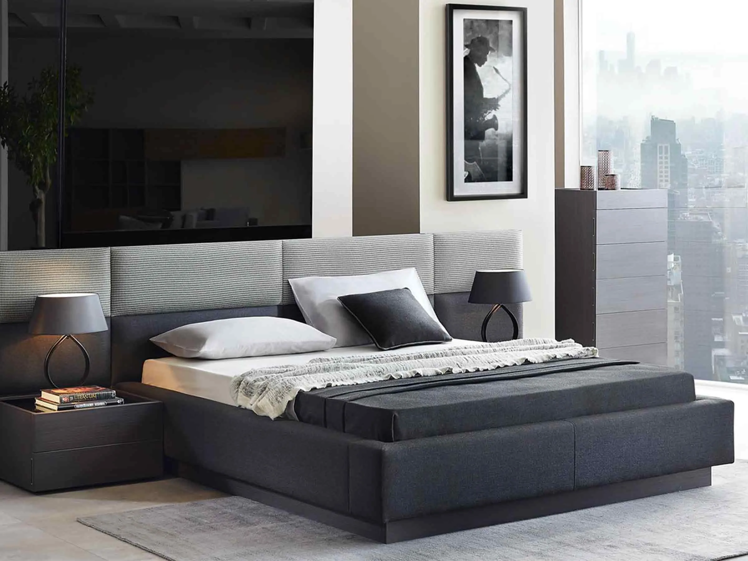 Istanbul Bed with Headboard Extensions (2 Levels - 60cm)