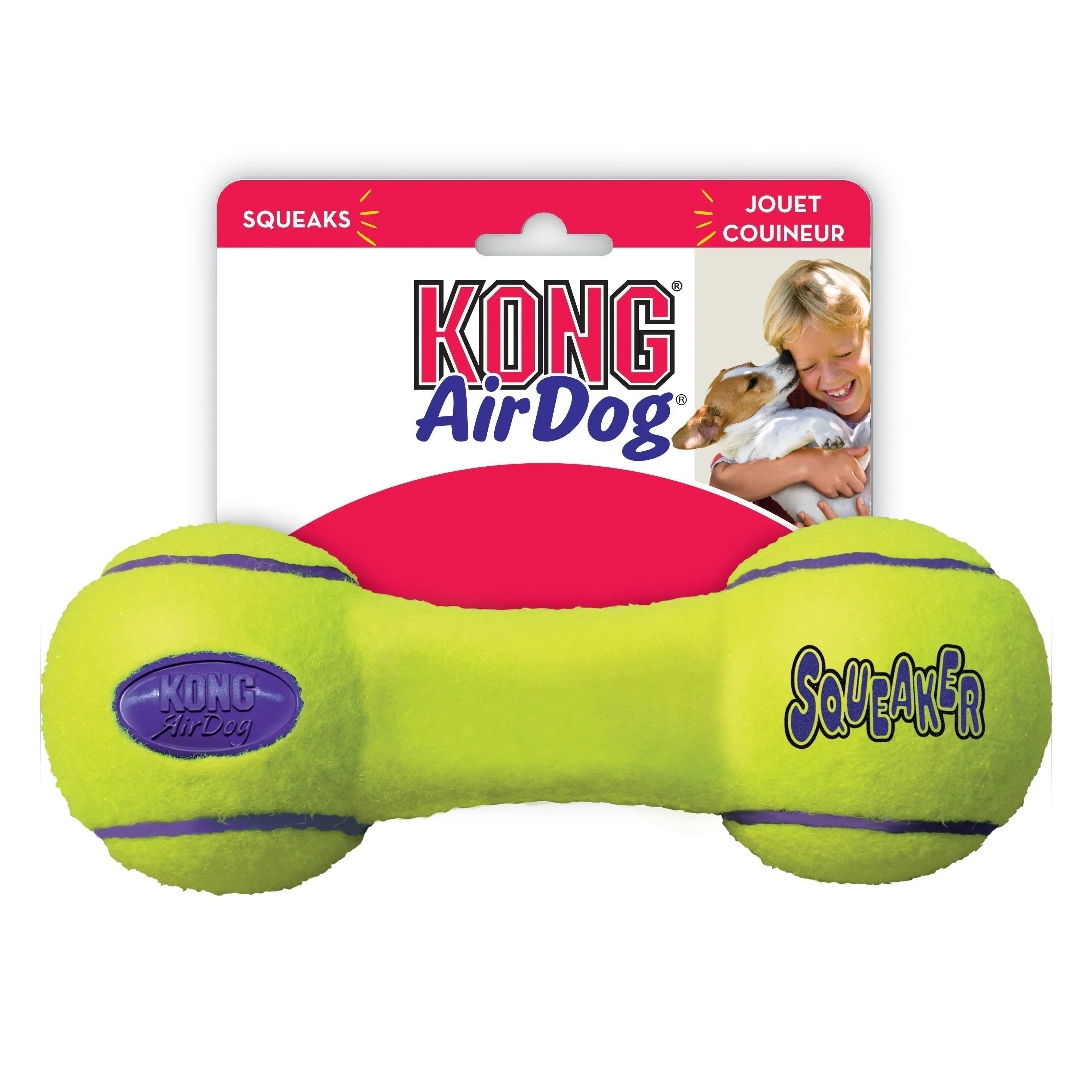 KONG Airdog Squeaker Dumbbell Medium Dog Toy