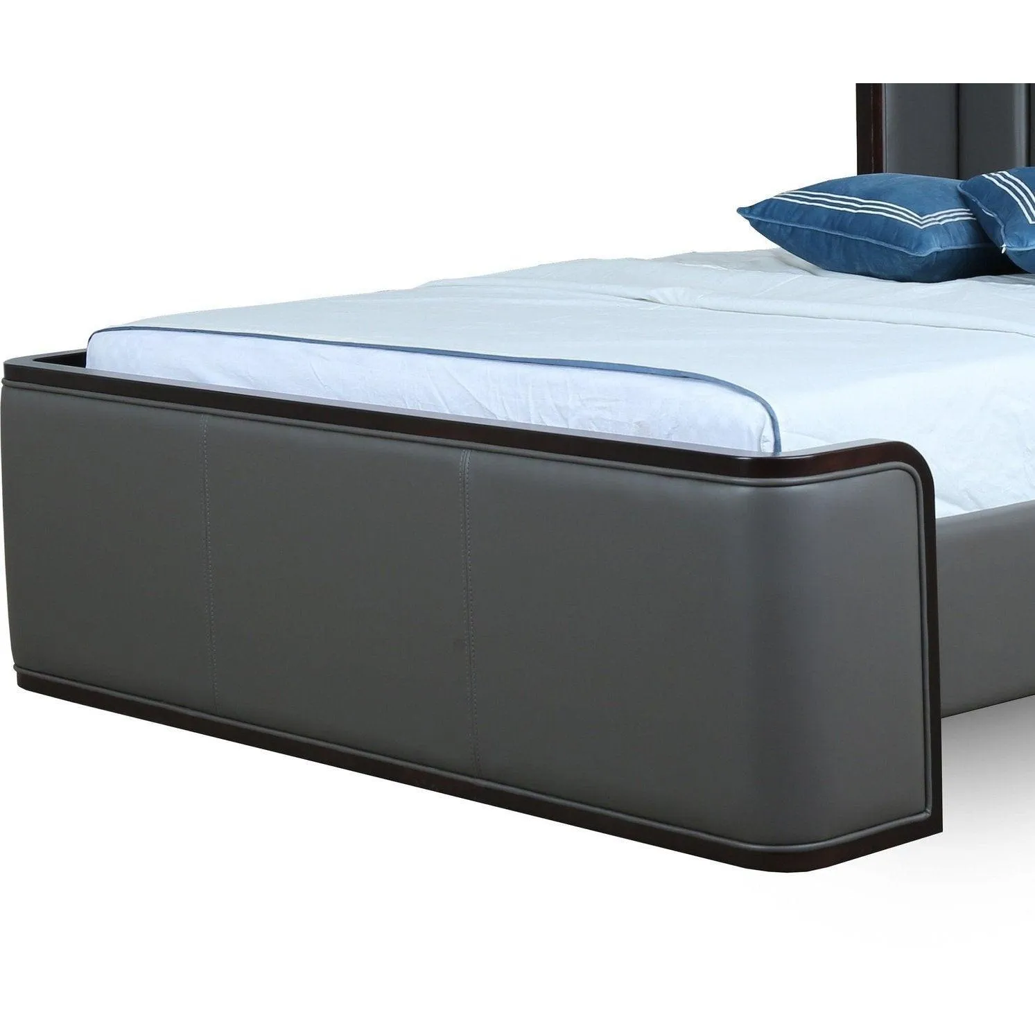 Manhattan Comfort Kingdom Graphite Full Bed