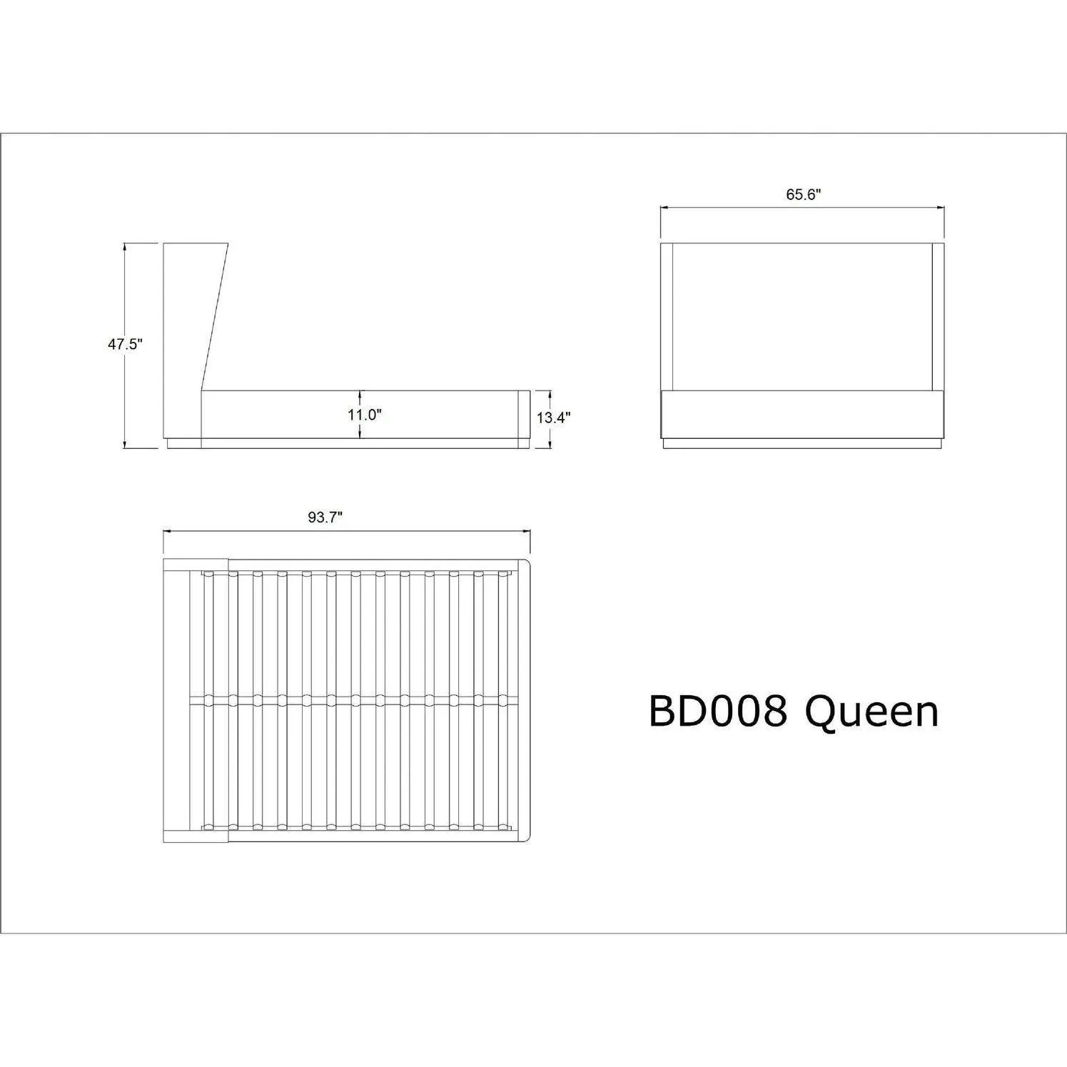 Manhattan Comfort Lenyx Queen Bed