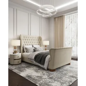 Manhattan Comfort Lola Ivory Full Bed