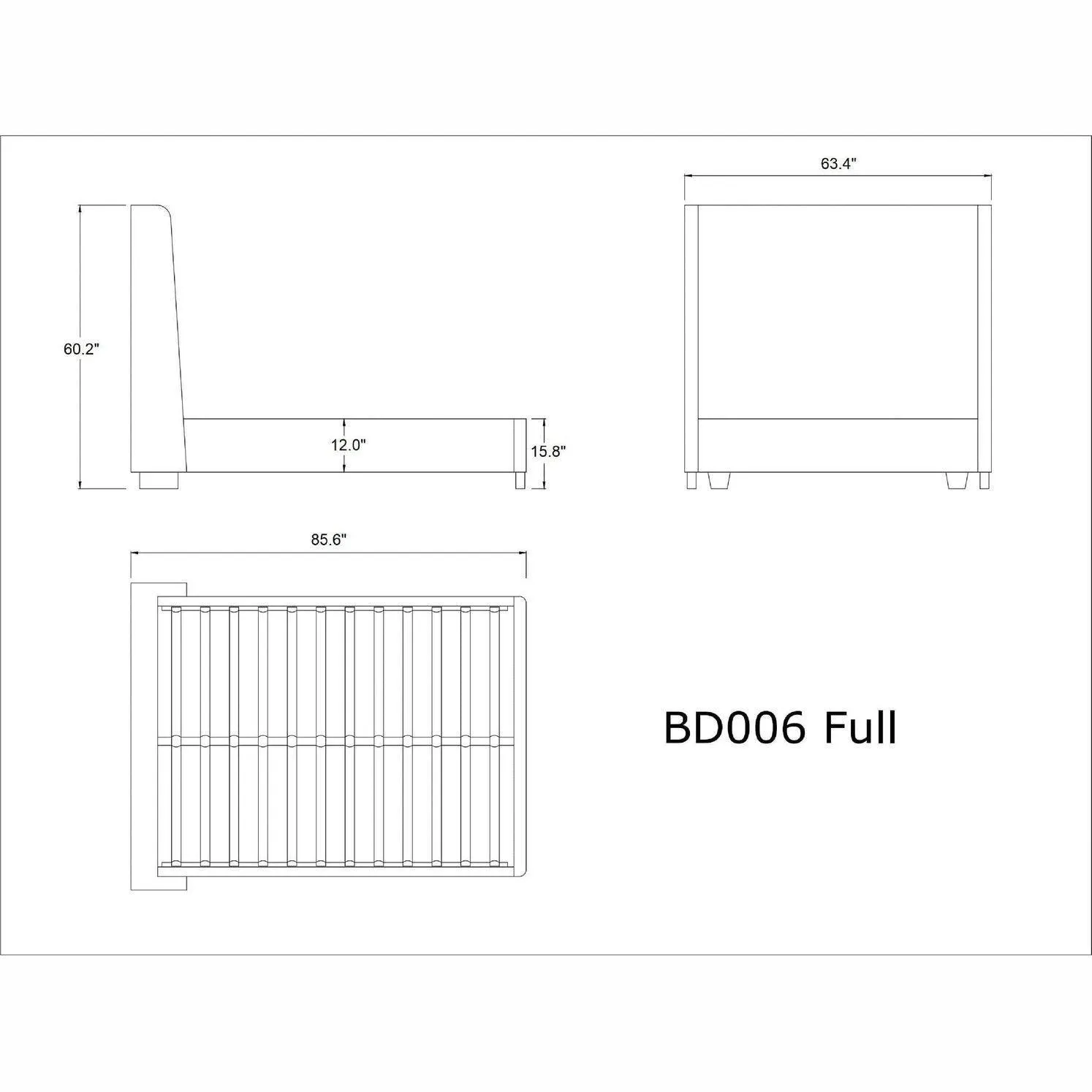 Manhattan Comfort Parlay Full Bed