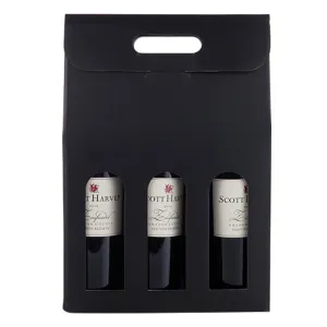 Marketplace: Black 3-Bottle Carrier