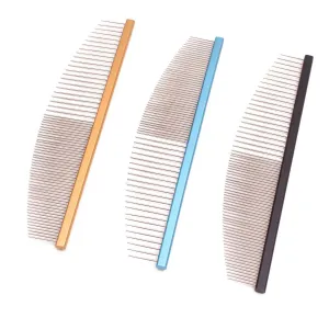 Metal Pet Grooming Comb for Cats and Dogs