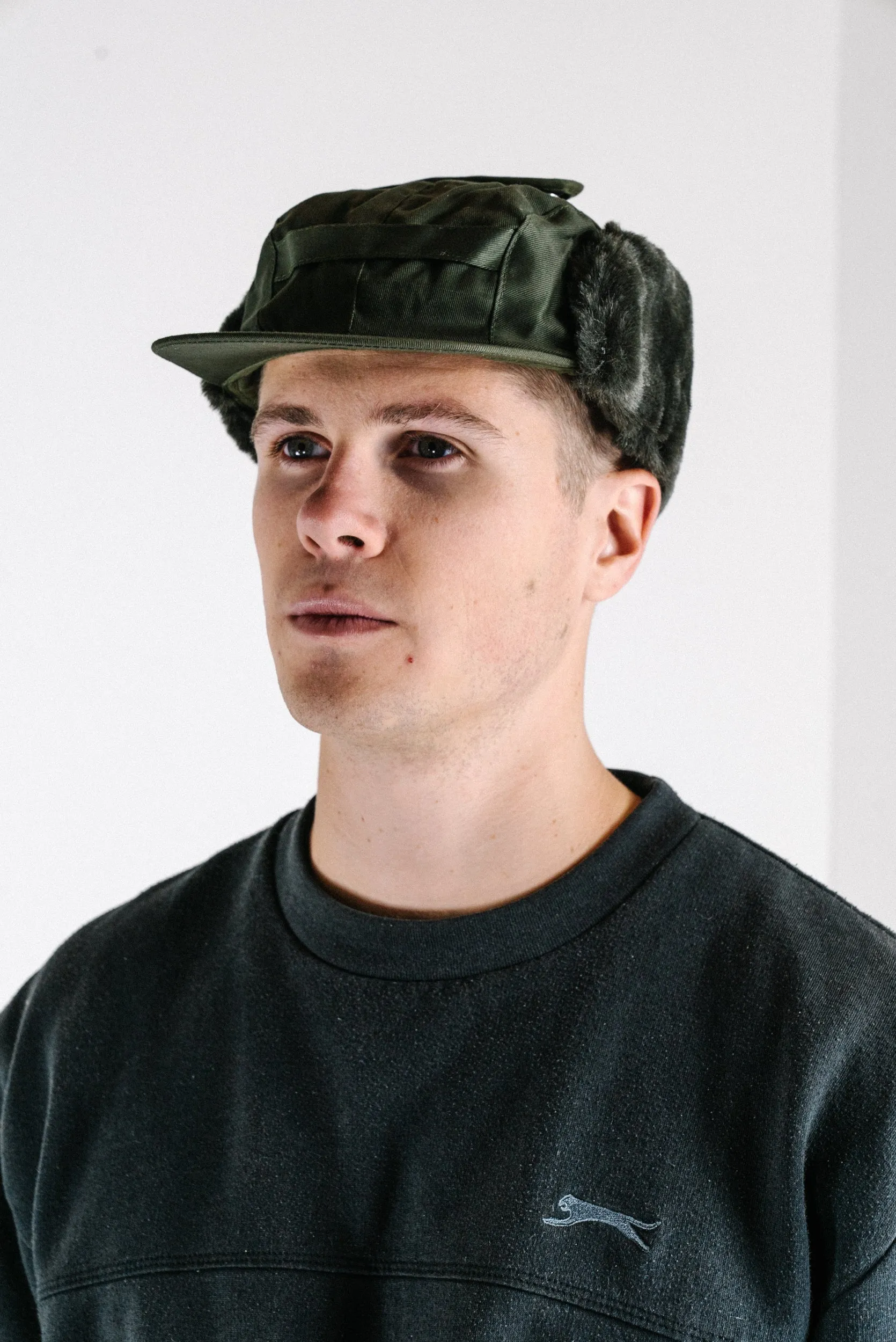 MULTIPACK - Cold Weather "Trapper" Hat - Olive Green