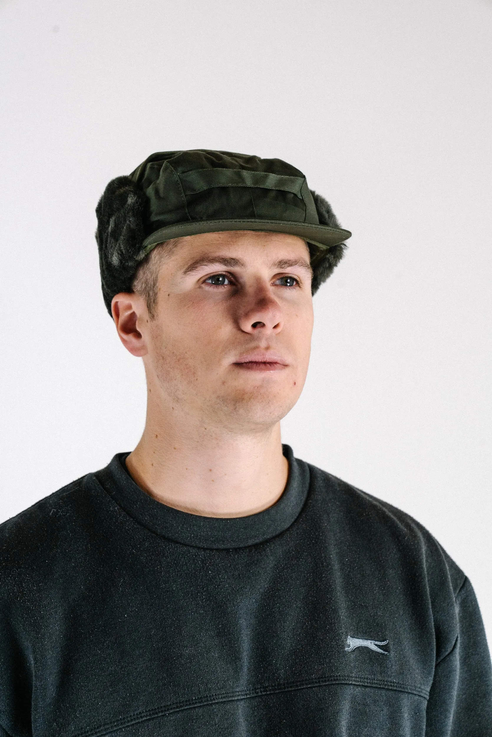 MULTIPACK - Cold Weather "Trapper" Hat - Olive Green