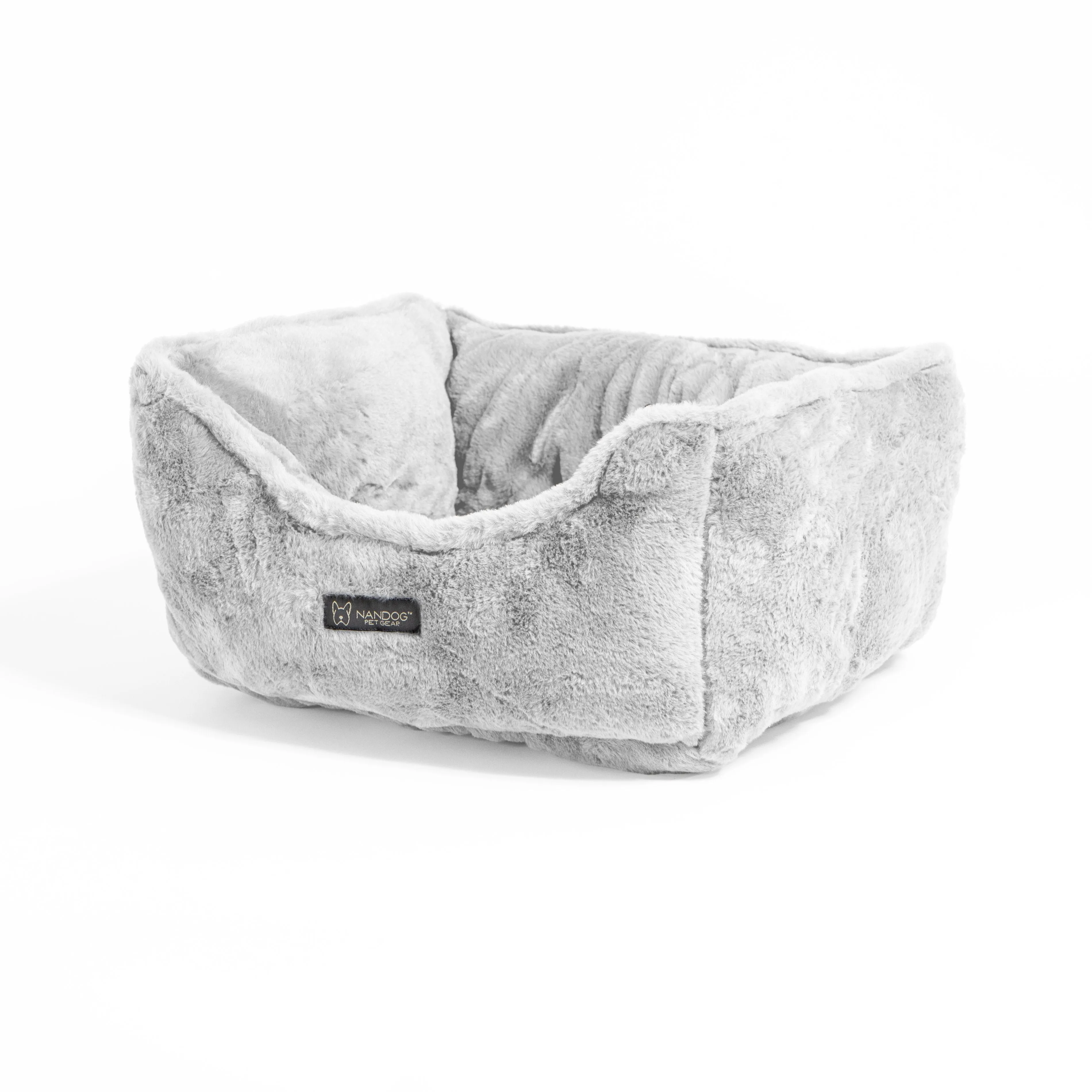 Nandog Luxe Cloud Reversible Bed For Cats & Dogs (Grey)